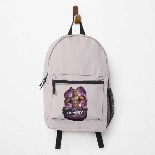 Item preview, Stay Hungry – Purple Kangaroo Motivation Design designed and sold by gabeszshop.