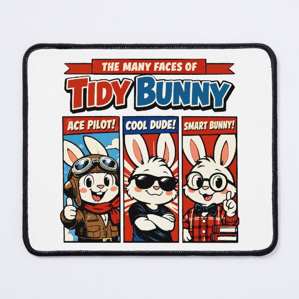 Item preview, The Many Faces of Tidy Bunny designed and sold by WildlifeInc.