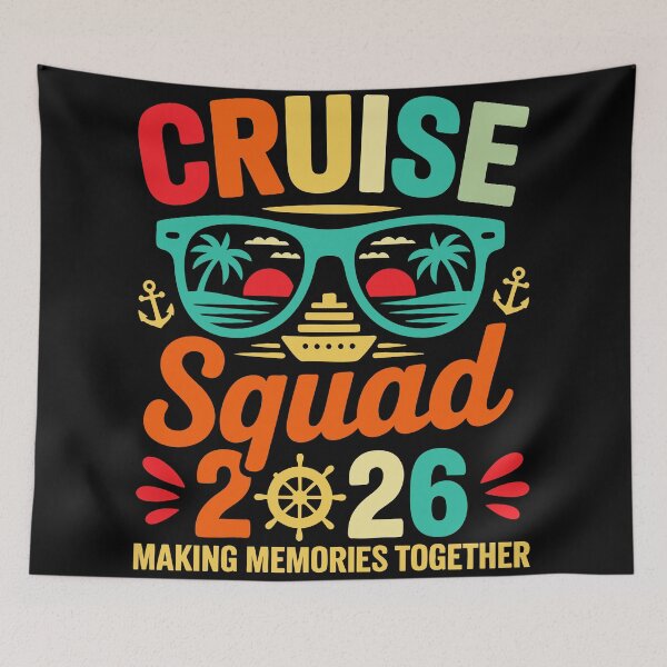 Item preview, Cruise squad 2026 is making memories together designed and sold by Faissal Thomass.