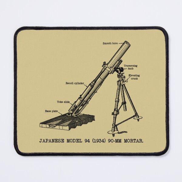 Item preview, Japanese Model 94 WW2 94mm Mortar Diagram designed and sold by MilitaryMart.