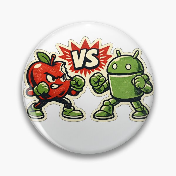 Item preview, Duel Tech Apple vs Android – Vintage Logo designed and sold by Dax Studio.
