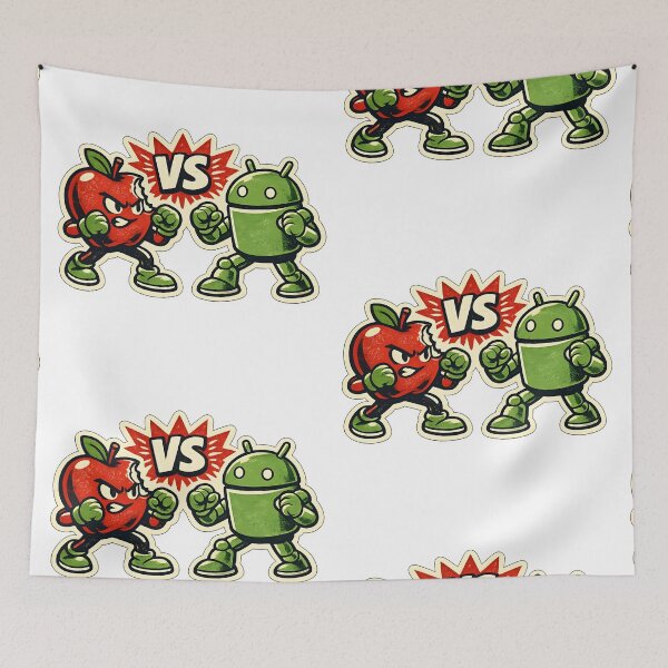 Item preview, Duel Tech Apple vs Android – Vintage Logo designed and sold by Dax Studio.