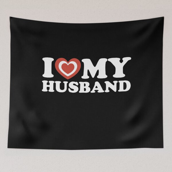 Item preview, I Love My Husband - I Heart My Husband Valentines Day designed and sold by Shape Snip Studio.
