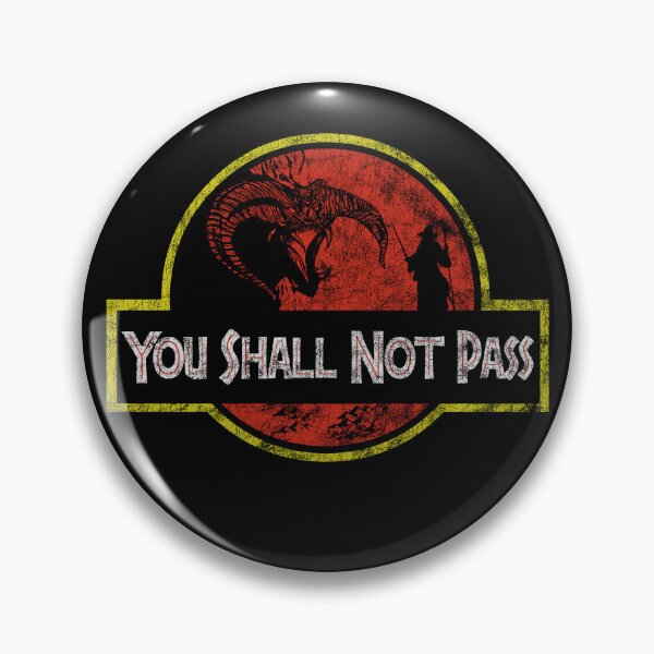 Item preview, Gandalf Balrog You Shall Not Pass Distressed designed and sold by Power Up Prints.
