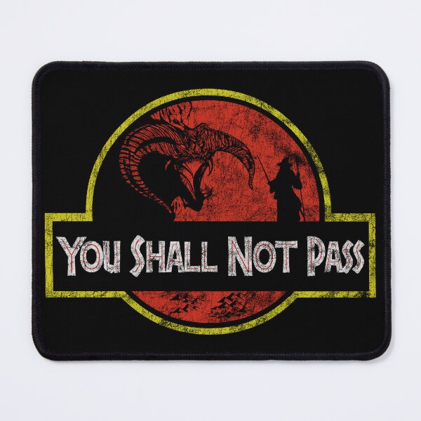 Item preview, Gandalf Balrog You Shall Not Pass Distressed designed and sold by Power Up Prints.