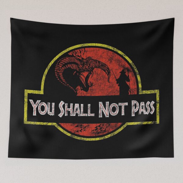 Item preview, Gandalf Balrog You Shall Not Pass Distressed designed and sold by Power Up Prints.