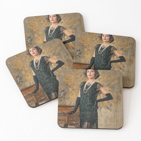 Item preview, Roaring Twenties Glamour in Art Deco Style designed and sold by ForeverPrintsOK.