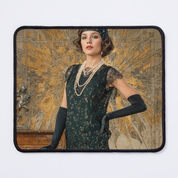 Item preview, Roaring Twenties Glamour in Art Deco Style designed and sold by ForeverPrintsOK.