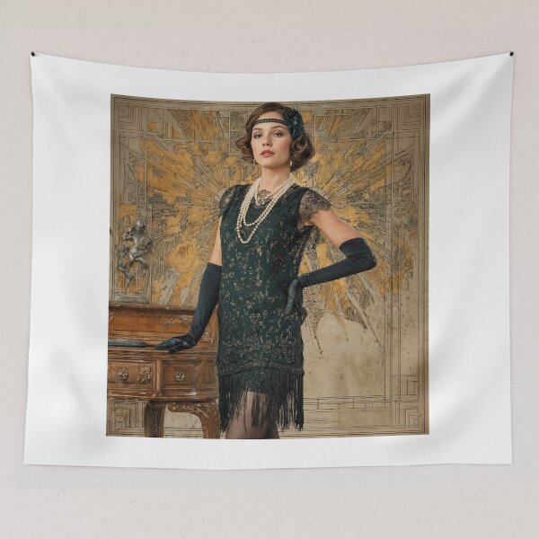 Item preview, Roaring Twenties Glamour in Art Deco Style designed and sold by ForeverPrintsOK.