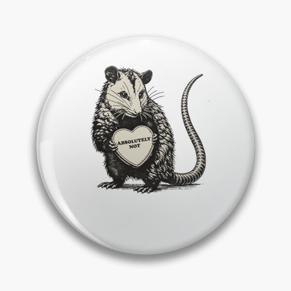 Item preview, The "Absolutely Not" Opossum: Vintage Ink Style Illustration designed and sold by Evaevonechi.