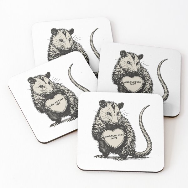 Item preview, The "Absolutely Not" Opossum: Vintage Ink Style Illustration designed and sold by Evaevonechi.