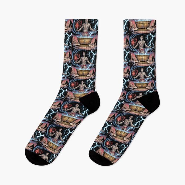 Item preview, The Egyptian Mummy Rises from his magical Sarcophagus in his dark tomb designed and sold by Vintage Designs +.