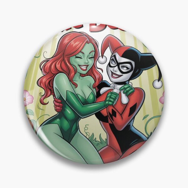 Aperçu de l'œuvre Meilleures amies toxiques : Poison Ivy et Harley Quinn – Les fleurs sauvages de Gotham créée et vendue par Midnight Veil Designs.