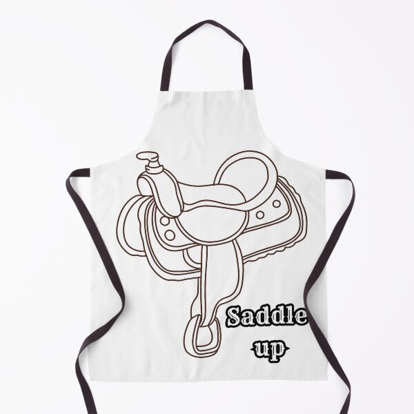 Item preview, Saddle Up Western Horse Saddle Line Art – Cowboy Riding Design designed and sold by Graphizia.