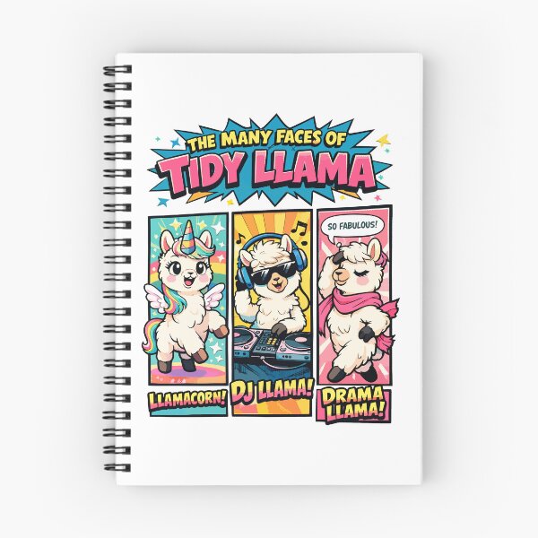 Item preview, The Many Faces of Tidy Llama designed and sold by WildlifeInc.