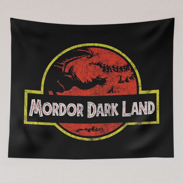 Item preview, Mordor Nazgul Fell Beast distressed designed and sold by Power Up Prints.