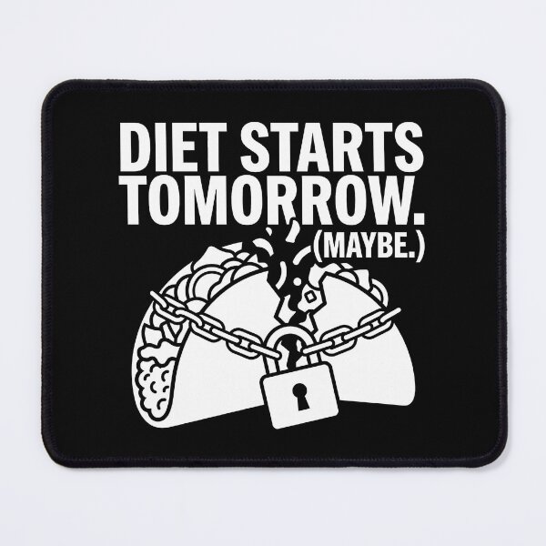 Item preview, Diet Starts Tomorrow Maybe - Funny Taco Lover Chain designed and sold by TextCrew.