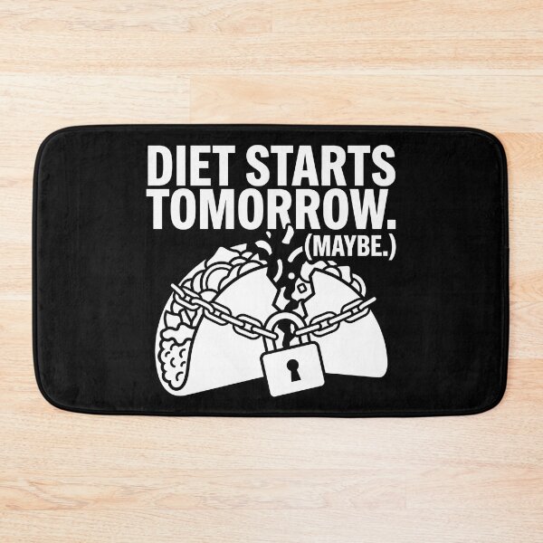 Item preview, Diet Starts Tomorrow Maybe - Funny Taco Lover Chain designed and sold by TextCrew.