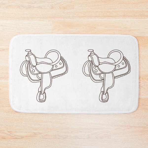 Item preview, Western Horse Saddle Line Art – Cowboy & Ranch Riding Illustration designed and sold by Graphizia.