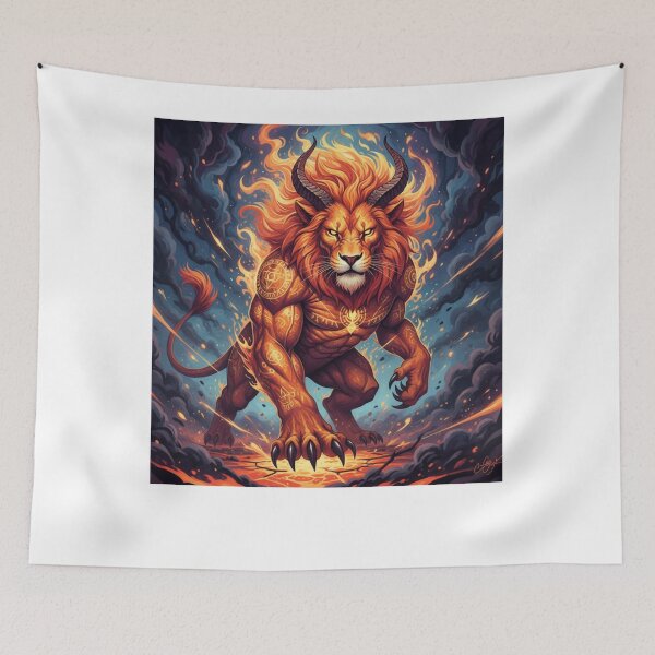 Item preview, Infernal Fire Lion: The Celestial Beas designed and sold by Rafcioo.
