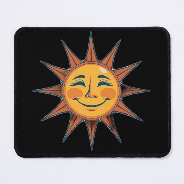 Item preview, Smiling Sun Face Retro Vintage Illustration Happy Sunshine designed and sold by DigitalStudioZT.