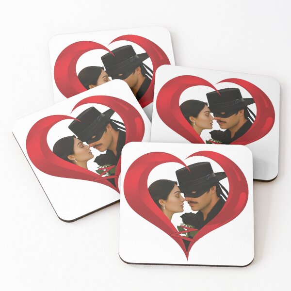 Item preview, Zorro - Masked Love in a Heart  designed and sold by Foxglovers Studio .