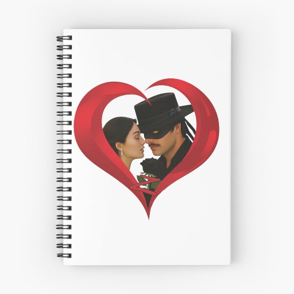 Item preview, Zorro - Masked Love in a Heart  designed and sold by Foxglovers Studio .