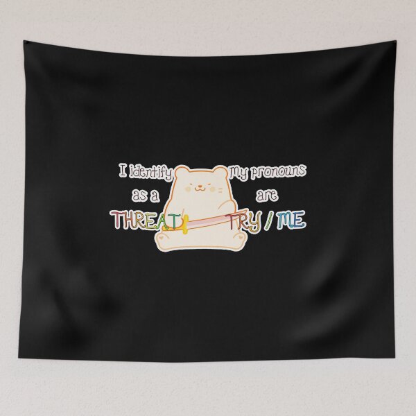 Item preview, Albie Strongthorn - I identify as a threat. My pronouns are TRY/ME. designed and sold by Newdlebobs.