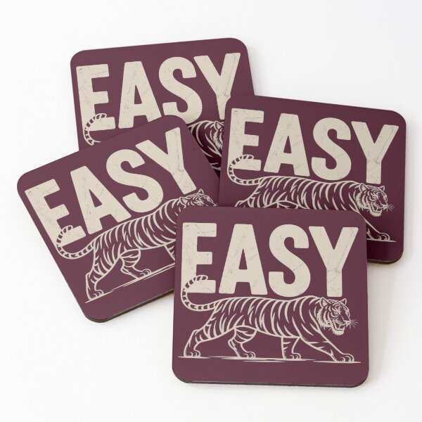 Item preview, EASY – Vintage Tiger Minimalist Design designed and sold by Marplesmade.