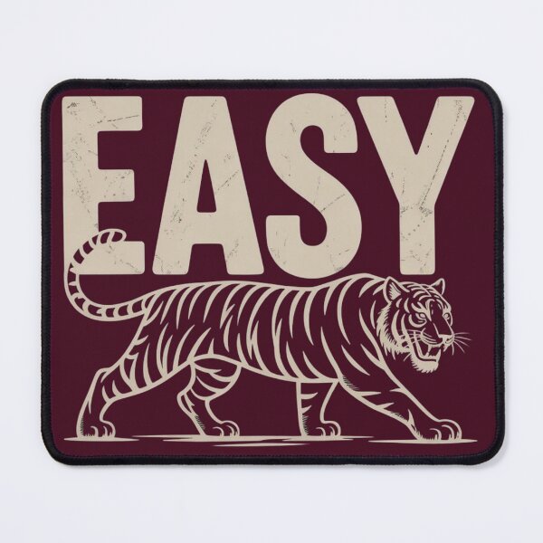Item preview, EASY – Vintage Tiger Minimalist Design designed and sold by Marplesmade.