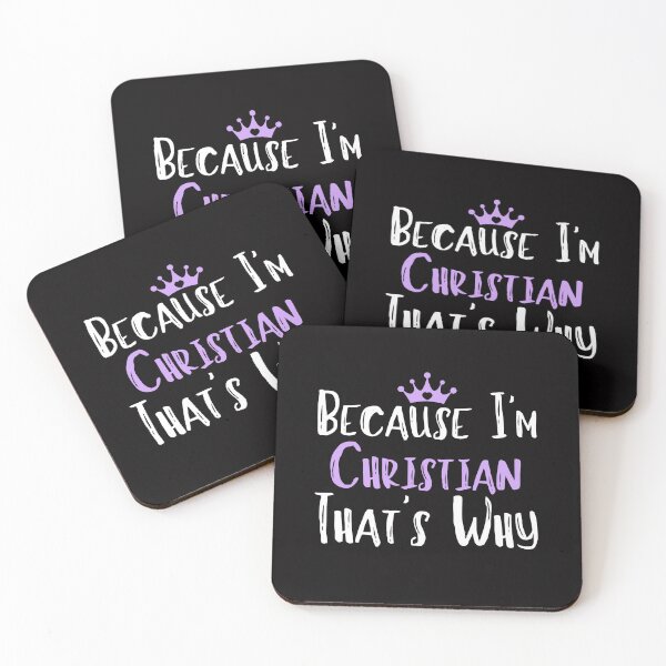 Item preview,  Because I'm Christian That's Why Funny Women's Gift designed and sold by WeirdlyRare.