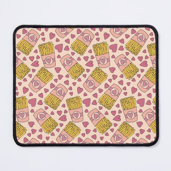 Item preview, Fry Day I'm in Love | Heart French Fries Pattern designed and sold by Zab Butler Design.