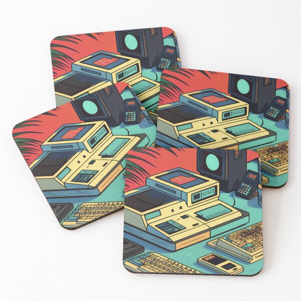 Item preview, 90s Retro Tech Workspace - Vaporwave Lofi Desktop Art designed and sold by TSE DESIGN.