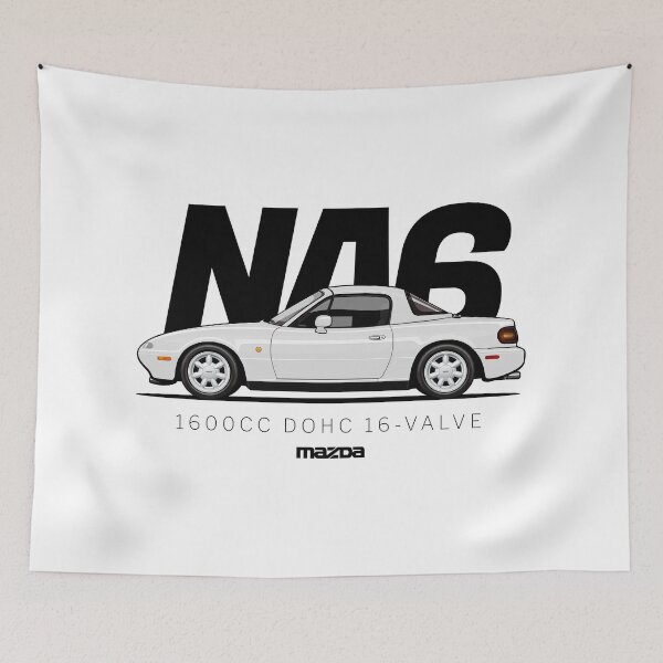 Item preview, mx-5 mazda miata white 1.6 designed and sold by Lifterticker Racing Club.