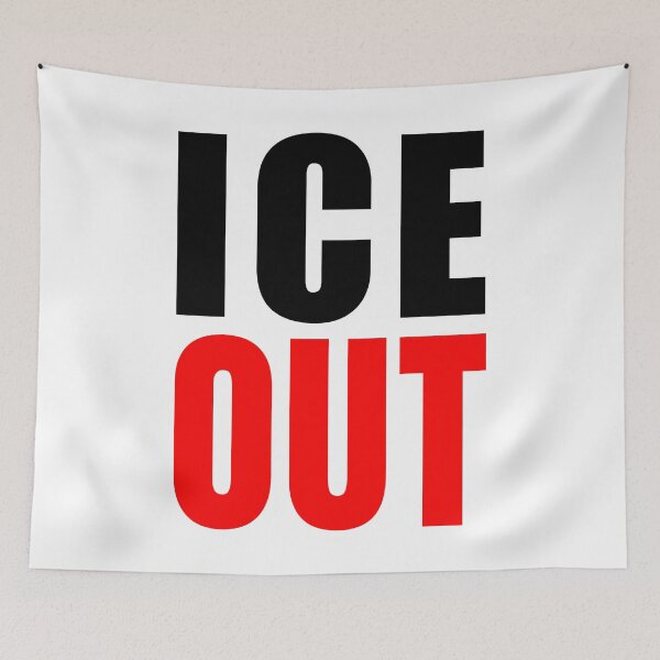 Item preview, ICE OUT - BEST ANTI-ICE SIGN FOR ANTI-ICE PROTEST designed and sold by ProgressiveMob.
