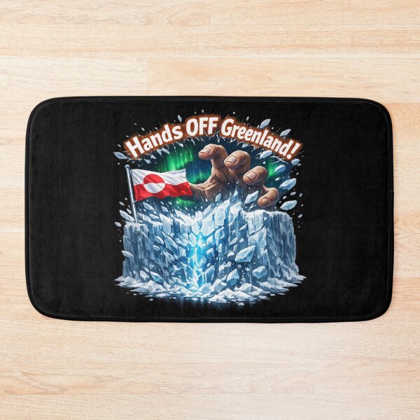 Item preview, Hands Off Greenland Ice Wall Flag Protest T-Shirt 3D Epic Defense designed and sold by JaaCreativeShop.
