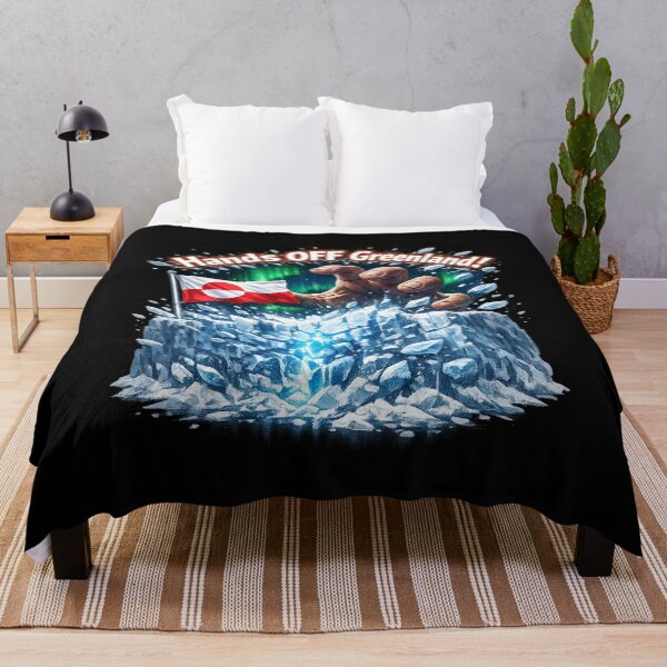 Item preview, Hands Off Greenland Ice Wall Flag Protest T-Shirt 3D Epic Defense designed and sold by JaaCreativeShop.