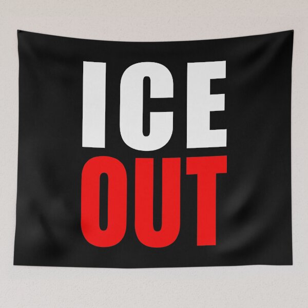 Item preview, ICE OUT - BEST ANTI-ICE SIGN FOR ANTI-ICE PROTEST designed and sold by ProgressiveMob.