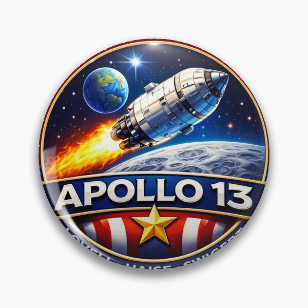 Item preview,  Apollo 13 Space Mission Patch - Resilience Iconic Spaceflight Emblem designed and sold by Nature's Palette.
