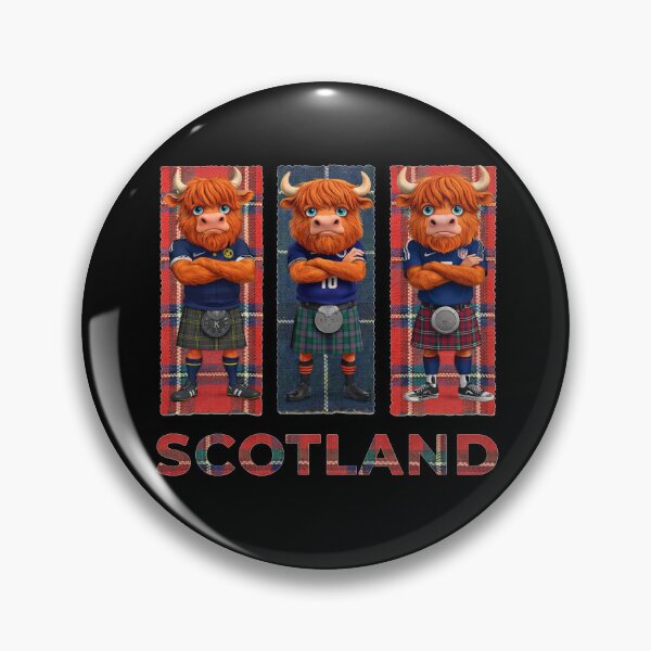 Item preview, Scottish Supporter Highland Cow - Match Day Kilt designed and sold by Loom on the Loch.