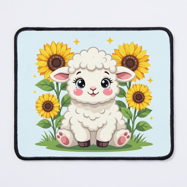 Item preview, Sheep in sunflowers designed and sold by PrintLabStudio.