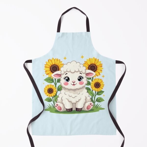 Item preview, Sheep in sunflowers designed and sold by PrintLabStudio.