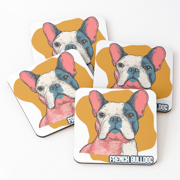 Item preview, French Bulldog Pop Charm in Bold Colors designed and sold by ForeverPrintsOK.