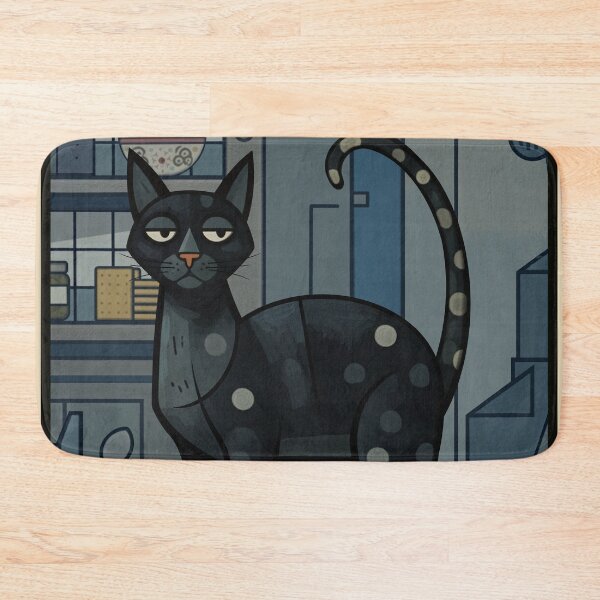 Item preview, The Black Cat Retro Art designed and sold by World of Terry.