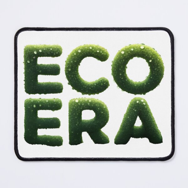 Item preview, Eco era concept with green moss letters and water droplets designed and sold by Creative88Art.