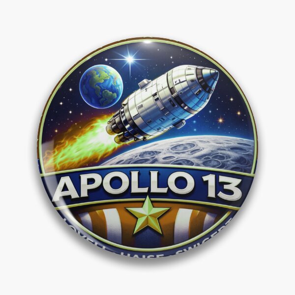 Item preview,   Apollo 13 NASA Tribute - Legendary Lunar Mission Patch designed and sold by Nature's Palette.