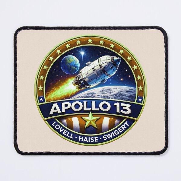 Item preview,   Apollo 13 NASA Tribute - Legendary Lunar Mission Patch designed and sold by Nature's Palette.