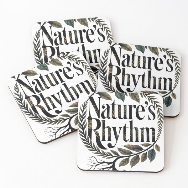 Item preview, Elegant Nature's Rhythm logo with leafy wreath and roots designed and sold by Creative88Art.