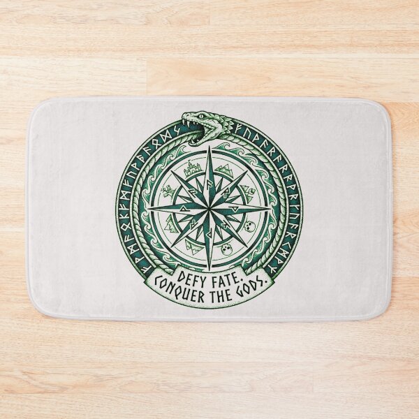 Item preview, Jormungandr World Serpent Nine Realms Compass Tattoo designed and sold by Thaivi Design.