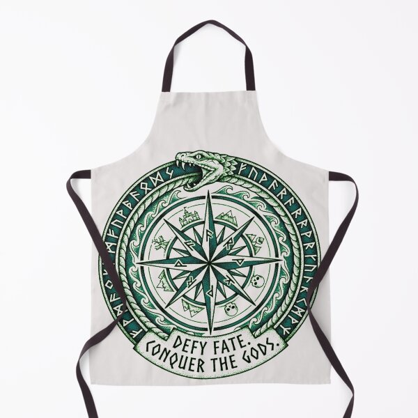 Item preview, Jormungandr World Serpent Nine Realms Compass Tattoo designed and sold by Thaivi Design.